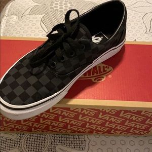 Black checkered vans